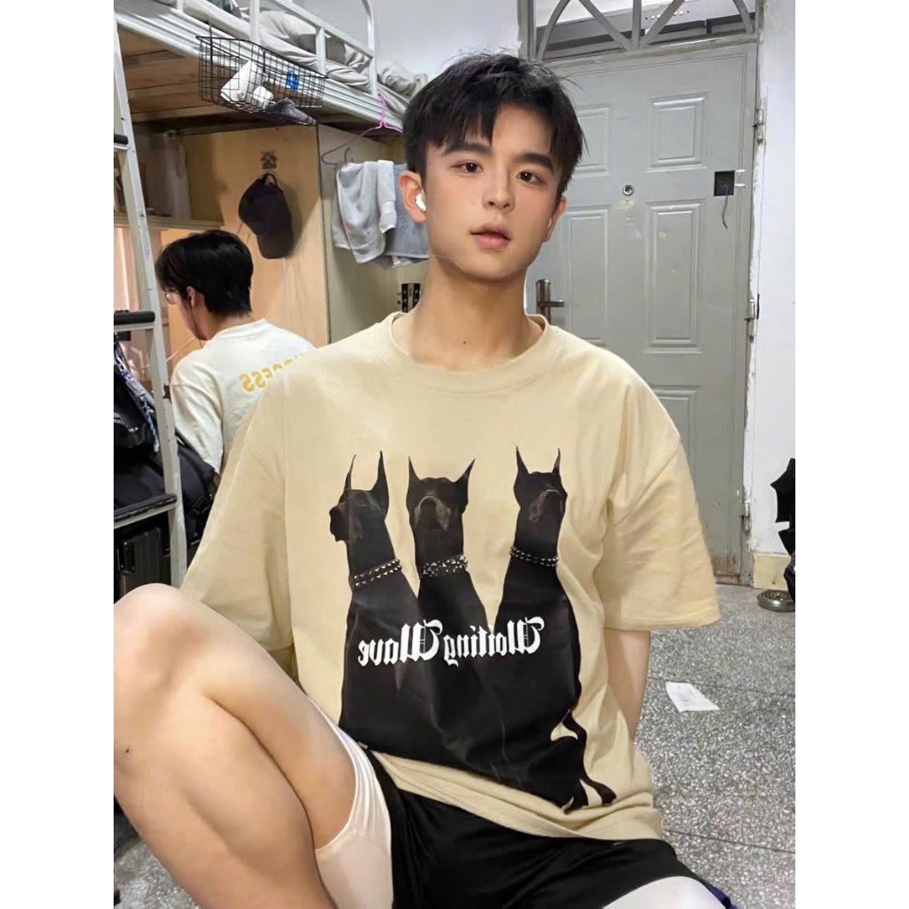 Áo thun Stee Cổ tròn WOITING WAVE Localbrand ICVCVNI Unisex Cotton