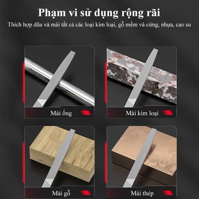 Bộ 5 cây dũa mài kim loại HÀNG ĐÀI LOAN 8inch lưỡi dài 200mm ( có bán lẻ )