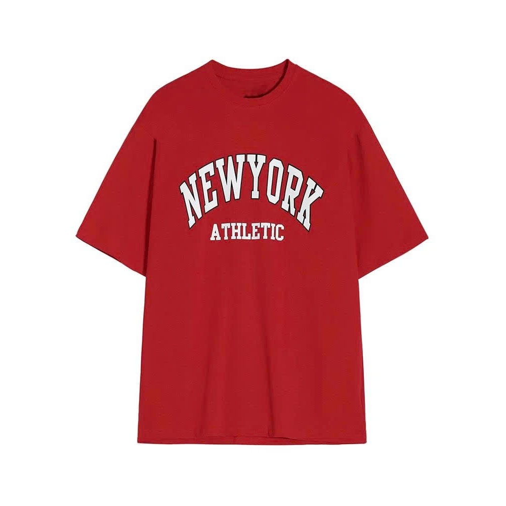 áo thun Stee Cổ tròn NEW YORK ATHLETIC Localbrand ICVCVNI Unisex Cotton