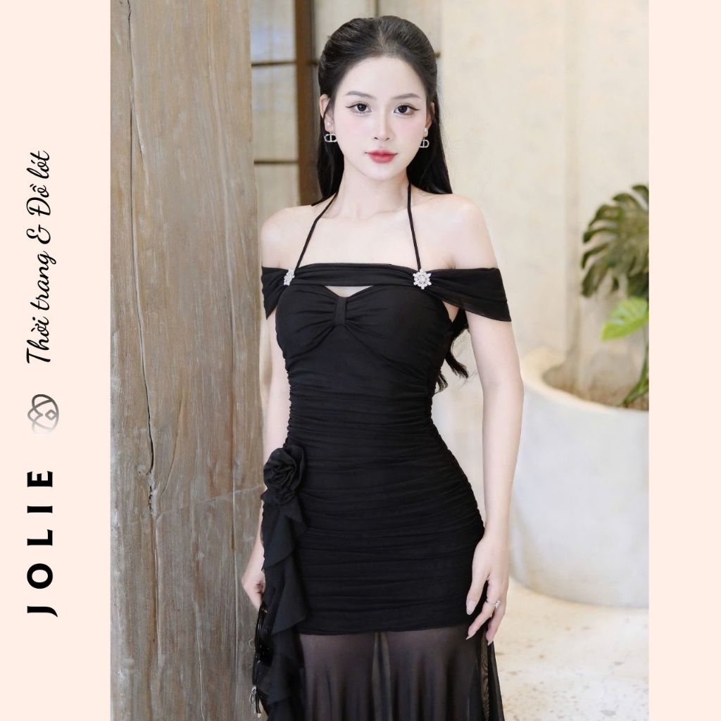 Đầm Dạ Hội Dáng Dài Cúp Ngực Phối Ren - Nàng Thơ Lộng Lẫy