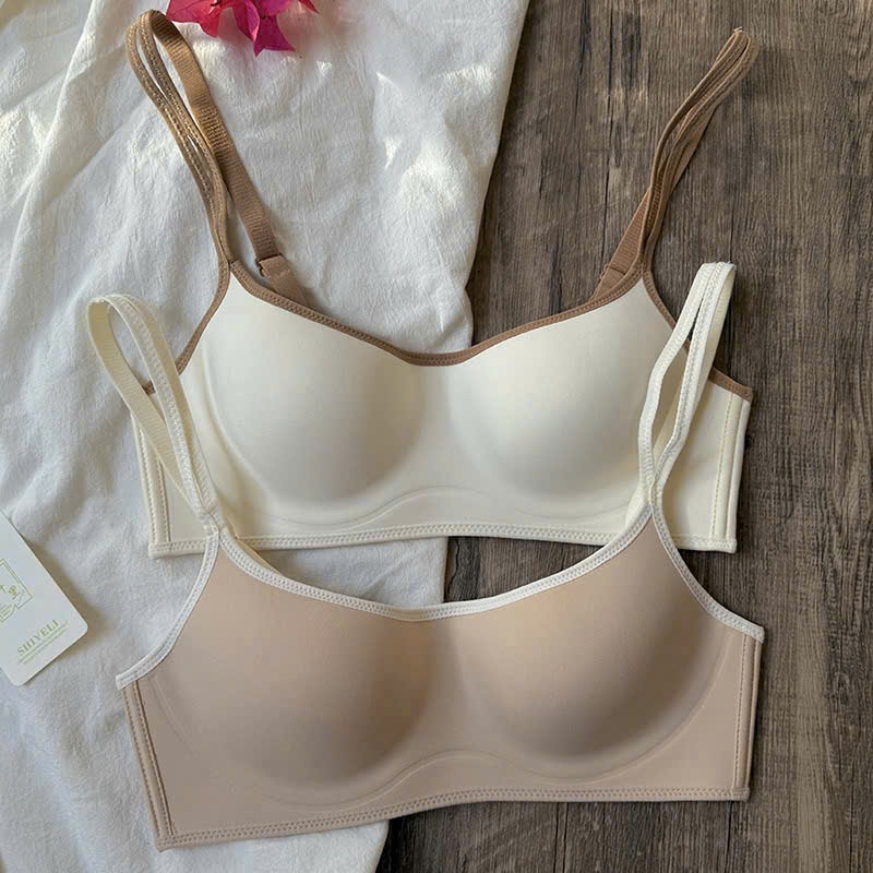 [LOẠI 1] Áo Lót Su Đúc Mát Lạnh , Không Gọng, Cup Ngang, Đệm Mỏng, Thoáng Khí, Chống Chảy Xệ Ema Secret