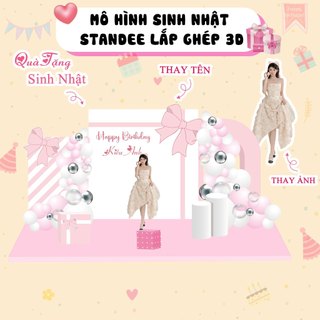 Quà tặng mô hình standee sinh nhật, Mô hình decor trang trí sinh nhật