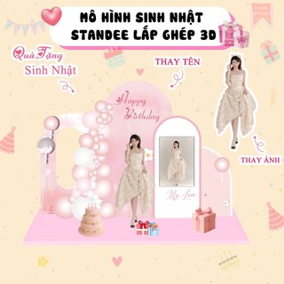 Quà tặng mô hình standee sinh nhật, Mô hình decor trang trí sinh nhật