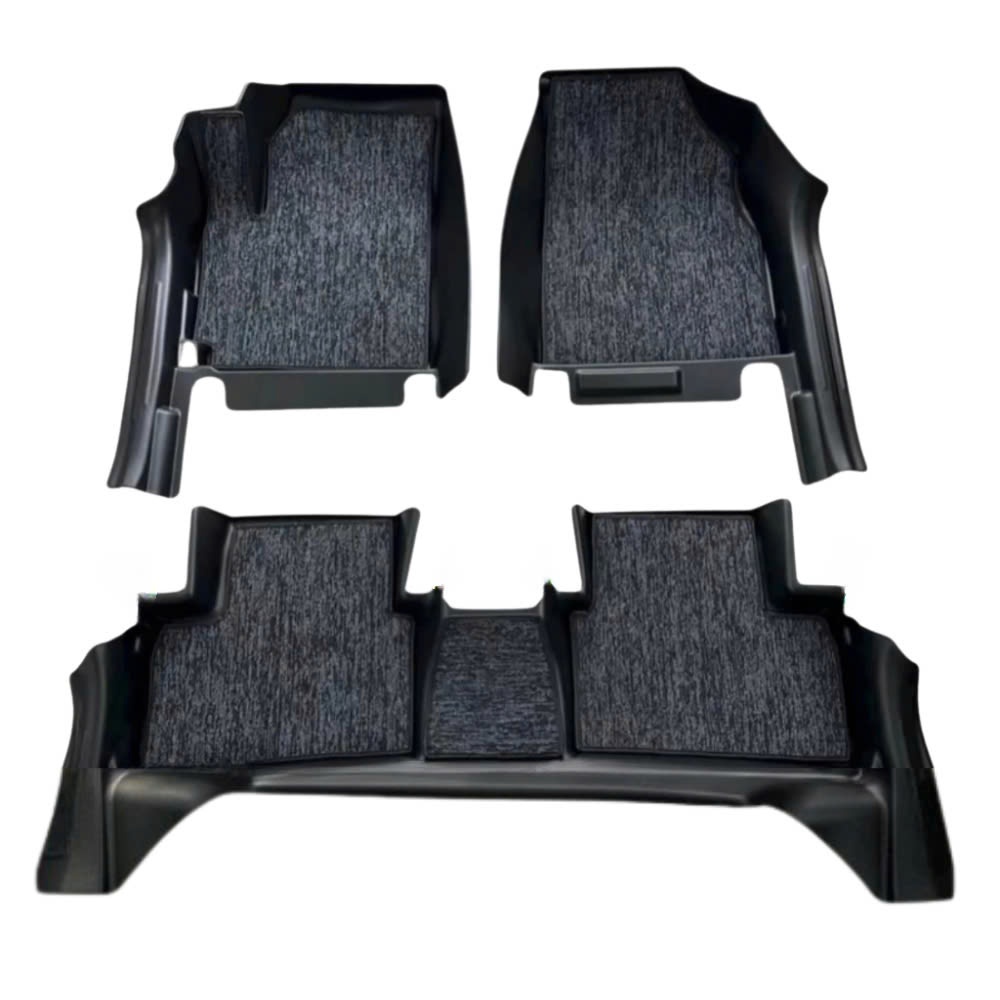 Thảm lót sàn ô tô Peugeot 2008 đời  2020-2024, Thảm nhựa TPE đúc 5D tràn viền bậc cửa - 1 bộ 3 tấm