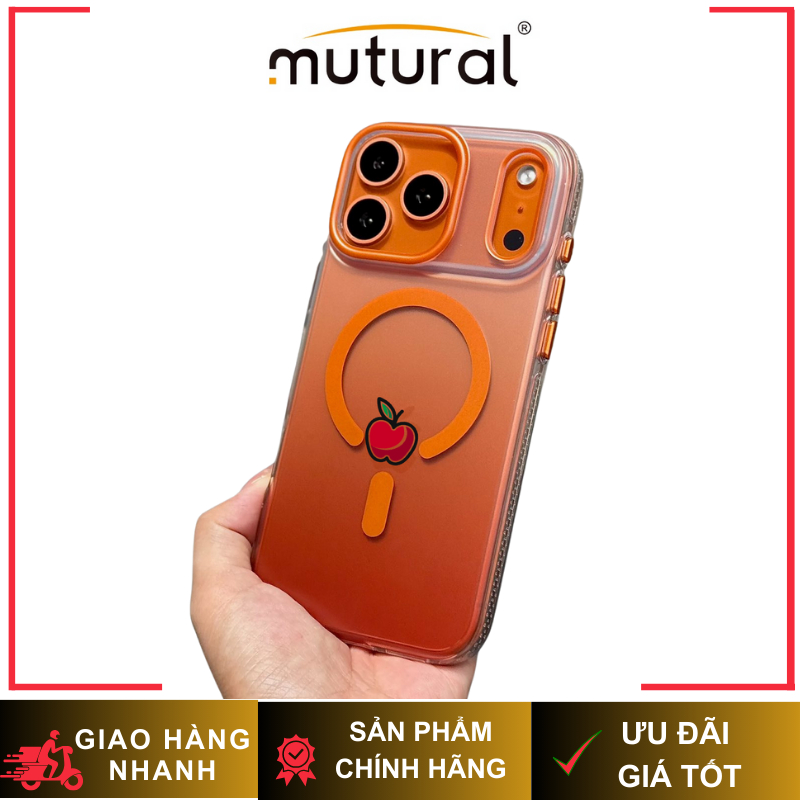 [ Chống Sốc ] Ốp Lưng Mutural Ombre Viền TPU Dẻo Chống Sốc Bảo Vệ Tích Hợp Sạc Từ Tính Chính Hãng cho iP 17 Series
