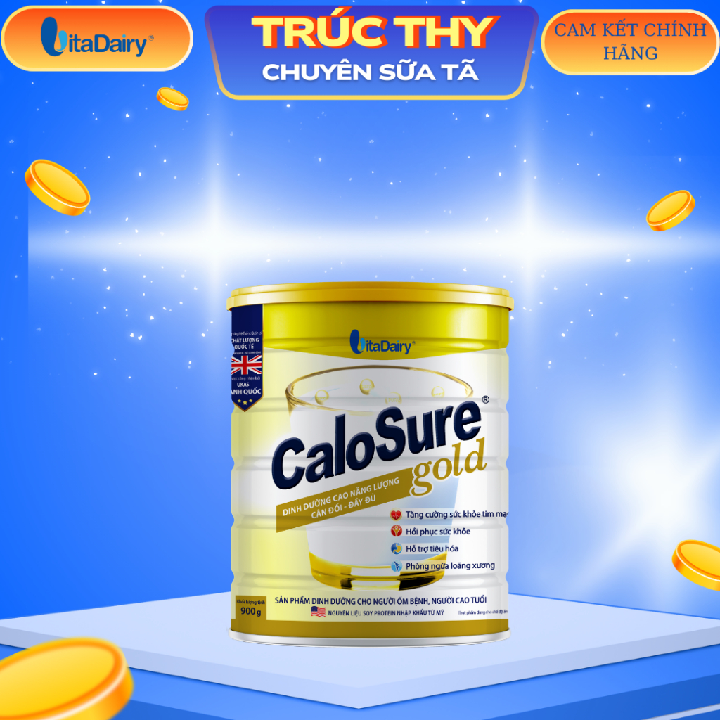 TP dùng cho chế độ ăn đặc biệt Calosure Gold 900g - S (ít đường ...