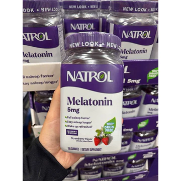 Kẹo ngủ Natrol Melatonin 5mg – Hỗ trợ giấc ngủ ngon, giảm mất ngủ, chính hãng USA_Smallfamilly