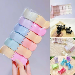 Set 12 kẹp tóc càng cuasuốt 3 răng 5 răng Hàn Quốc nữ đẹp hottrend iLita cặp búi cào tóc dễ thương màu đen