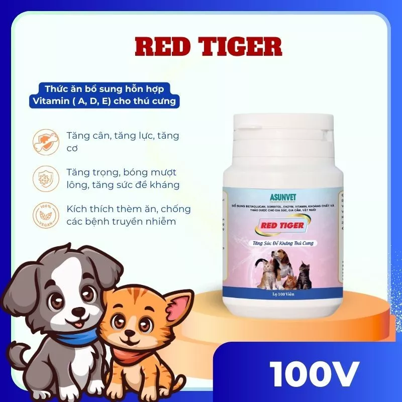 Viên vitamin Kháng Thể Plus cho chó mèo