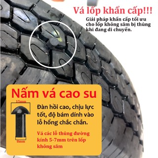 Bộ Vá Nấm Cho Xe Không Ruột - Vá Lốp Ô Tô, Xe Máy Không Cần Tháo