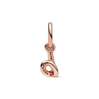 Charm Pandora Moments Mạ Vàng Hồng 14K Chữ B