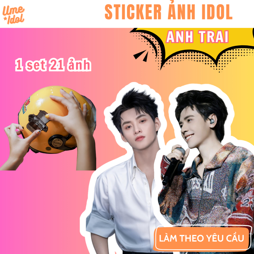 21 Sticker Anh Trai - có làm theo yêu cầu (set 21 hình), hình dán có ...