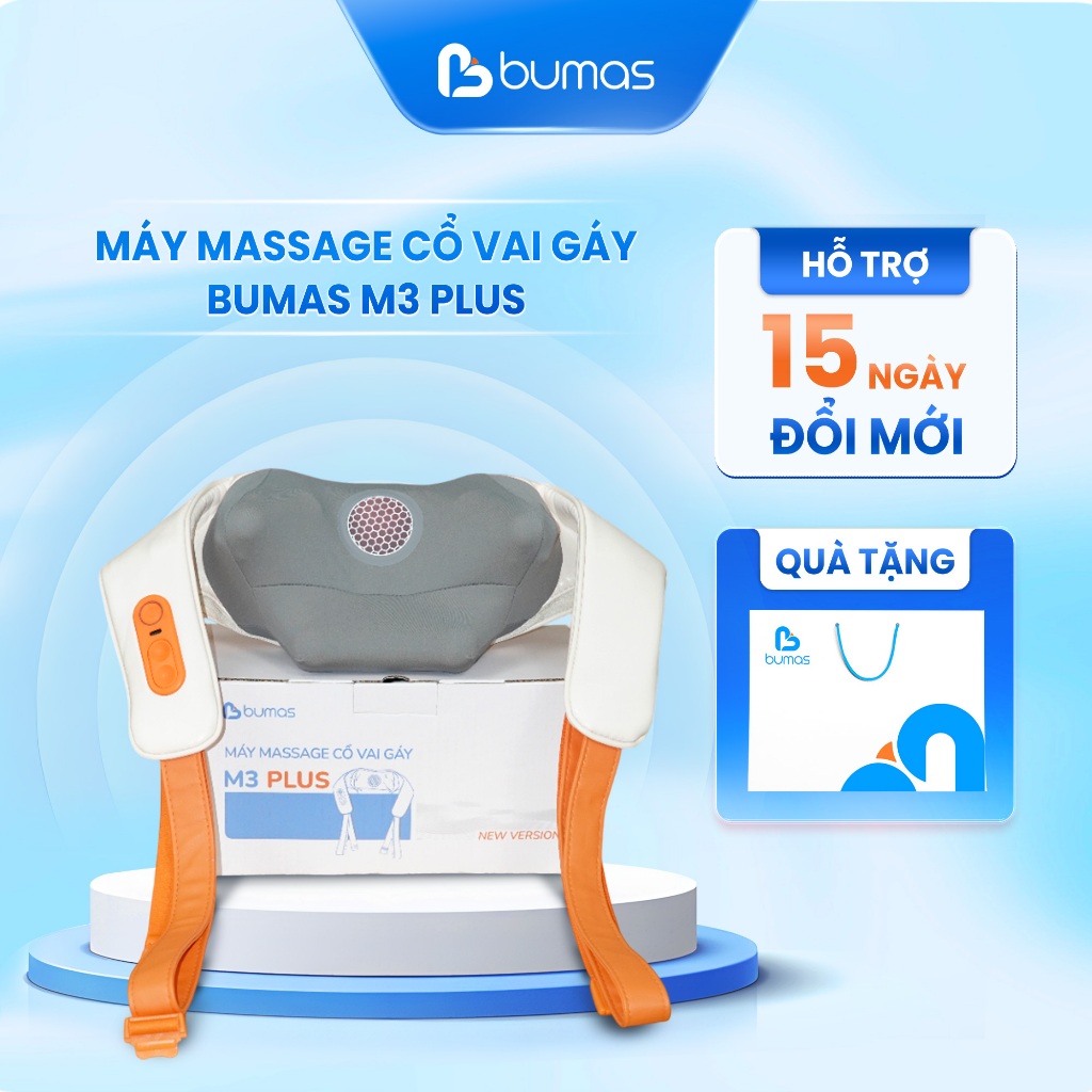 Máy Massage Cổ Vai Gáy M3 Plus - Đầu Massage Silicon 8 Điểm Chạm Bằng ...
