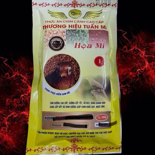 Cám Hoạ Mi dưỡng số 1 | Nâng lửa| Vỗ béo| duy trì dinh dưỡng quanh năm (Tuấn Mi) gói 200g