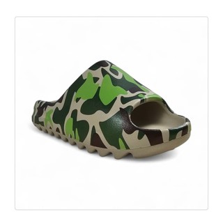 Dép đúc bánh mì EVA SLIDE vân nhám x Camo bản phối 3D siêu lạ hottrend, dép quai ngang êm nhẹ đi mưa đi nước thoải mái