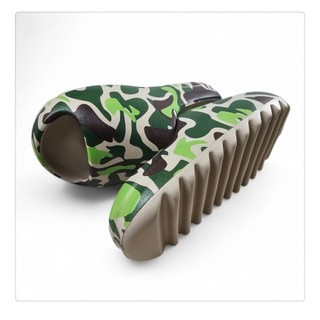 Dép đúc bánh mì EVA SLIDE vân nhám x Camo bản phối 3D siêu lạ hottrend, dép quai ngang êm nhẹ đi mưa đi nước thoải mái