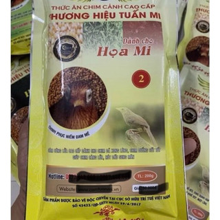 Cám Hoạ Mi công số 2 | Nâng cao lửa| Cám công mạnh| duy trì và giữ lửa (Tuấn Mi) gói 200g
