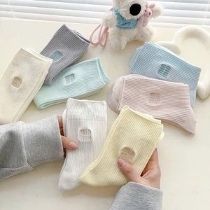 SET 10 ĐÔI TẤT GÂN CỔ CAO MIN MÀU SẮC NỔI BẬT CHO NỮ