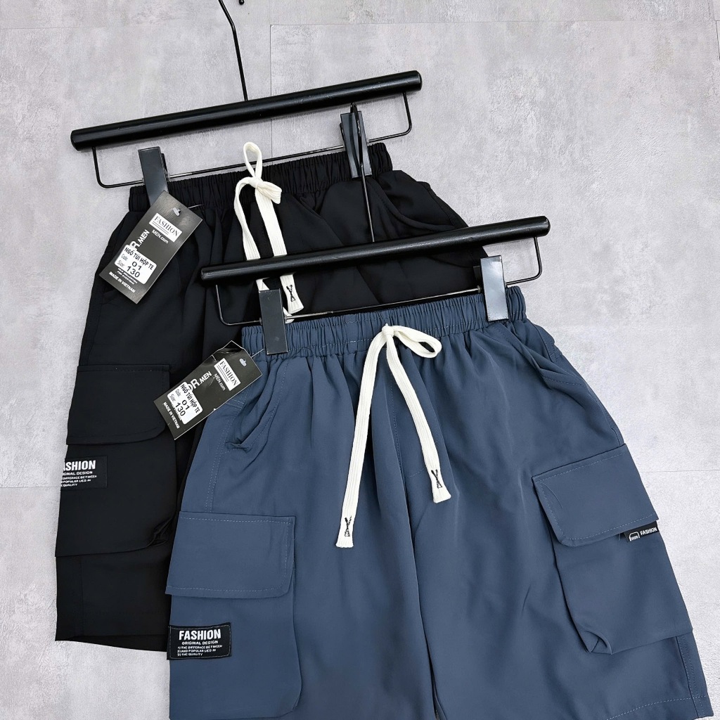 Quần Ngố Cho Bé Trai 3 Màu 17-60Kg túi hộp chất ZIP ZÃN Mỏng Mềm, Co Giãn [KQ03]