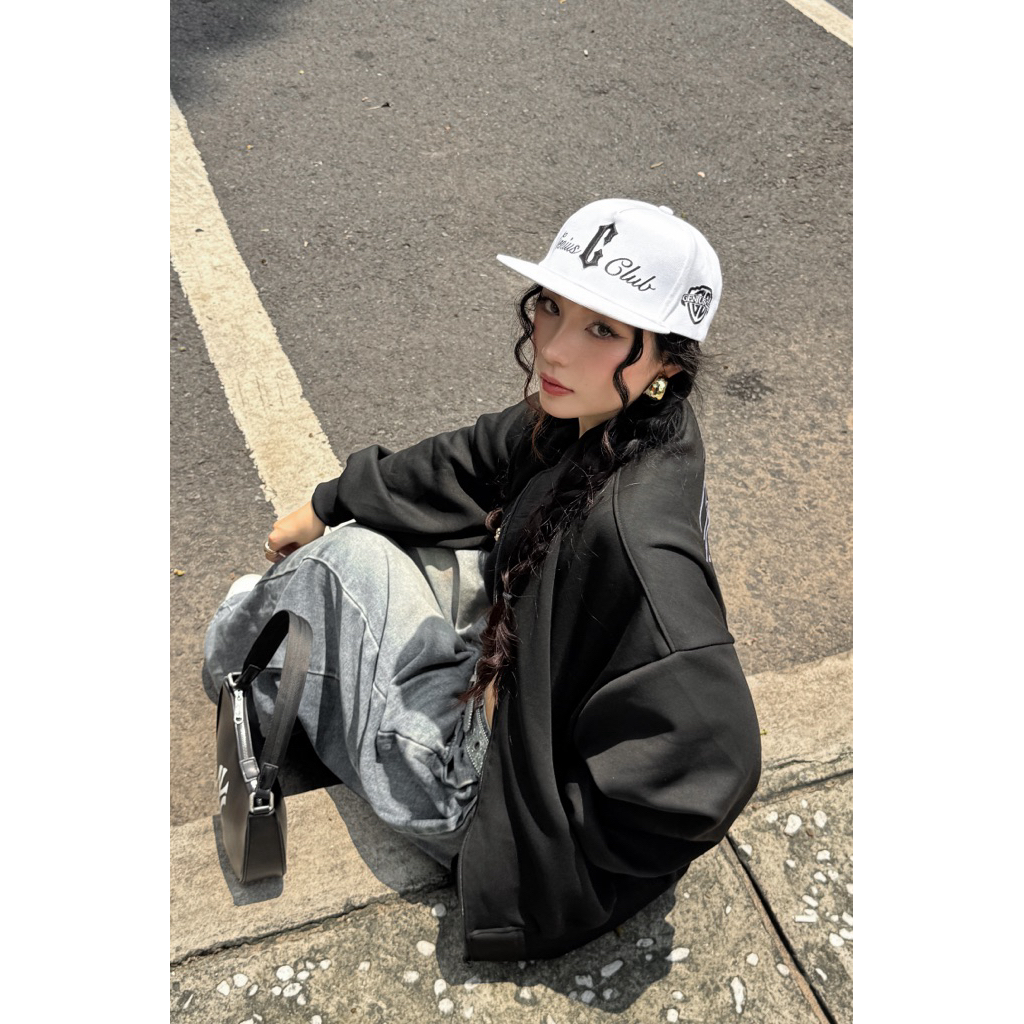 Áo Khóa Nỉ Gallery Form Boxy Local Brand NEVASOME - Nỉ 2 Da 3 Màu Dài Tay Nam Nữ
