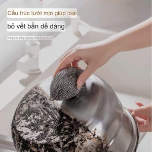 set 5 búi cọ xoong có dây treo tiện lợi