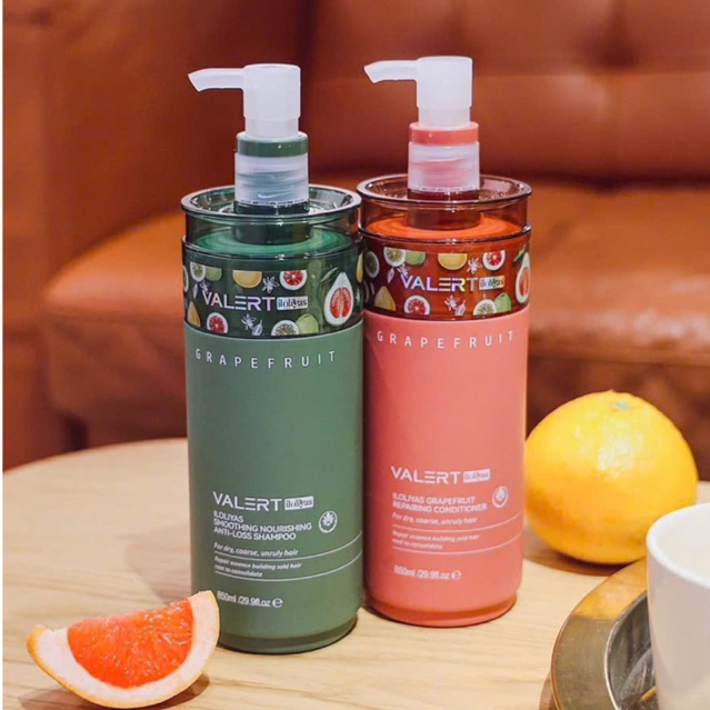 Valert Bưởi Grapefruit Plus 850ml Mẫu Mới 2025 Siêu Thơm Kích Thích Mọc Tóc Phục Hồi Tóc