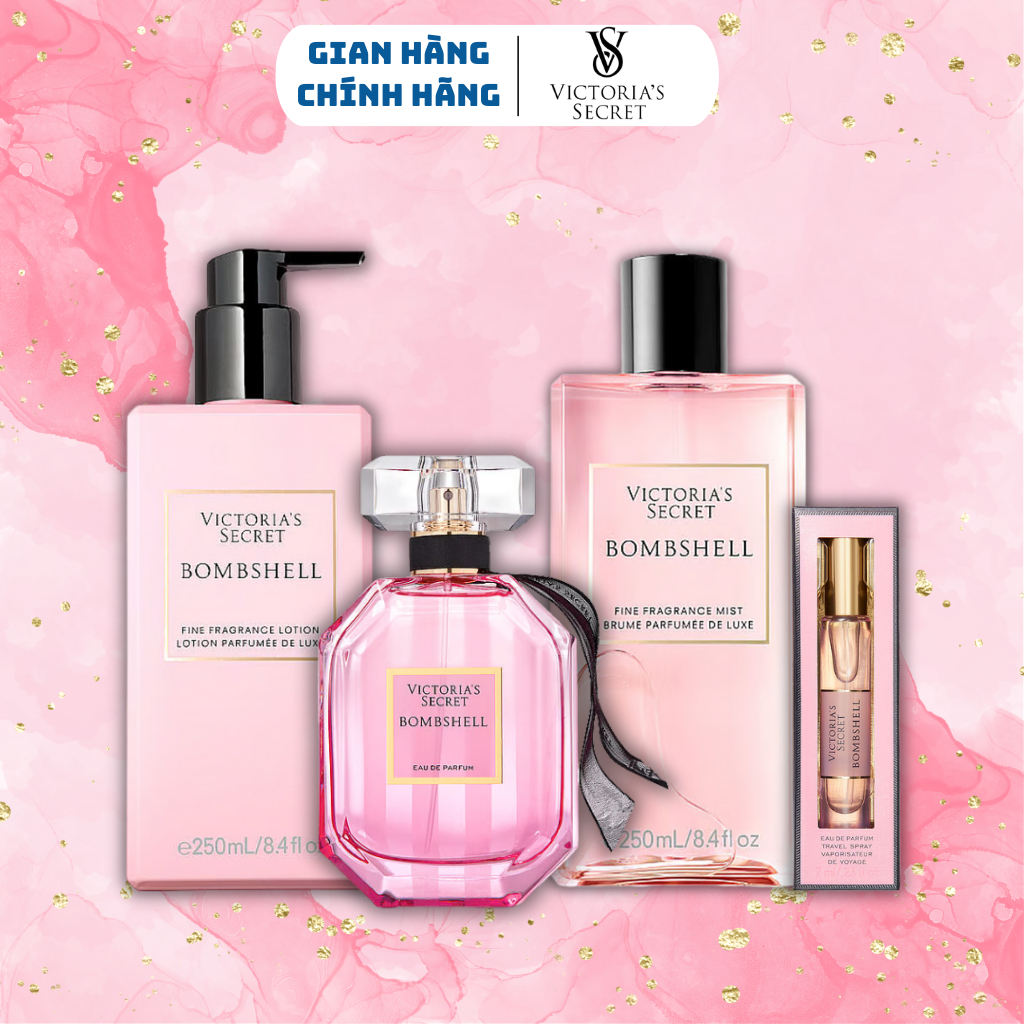 Body Mist Victoria Secret Chính Hãng Bombshell 250ml xịt thơm | Shopee ...