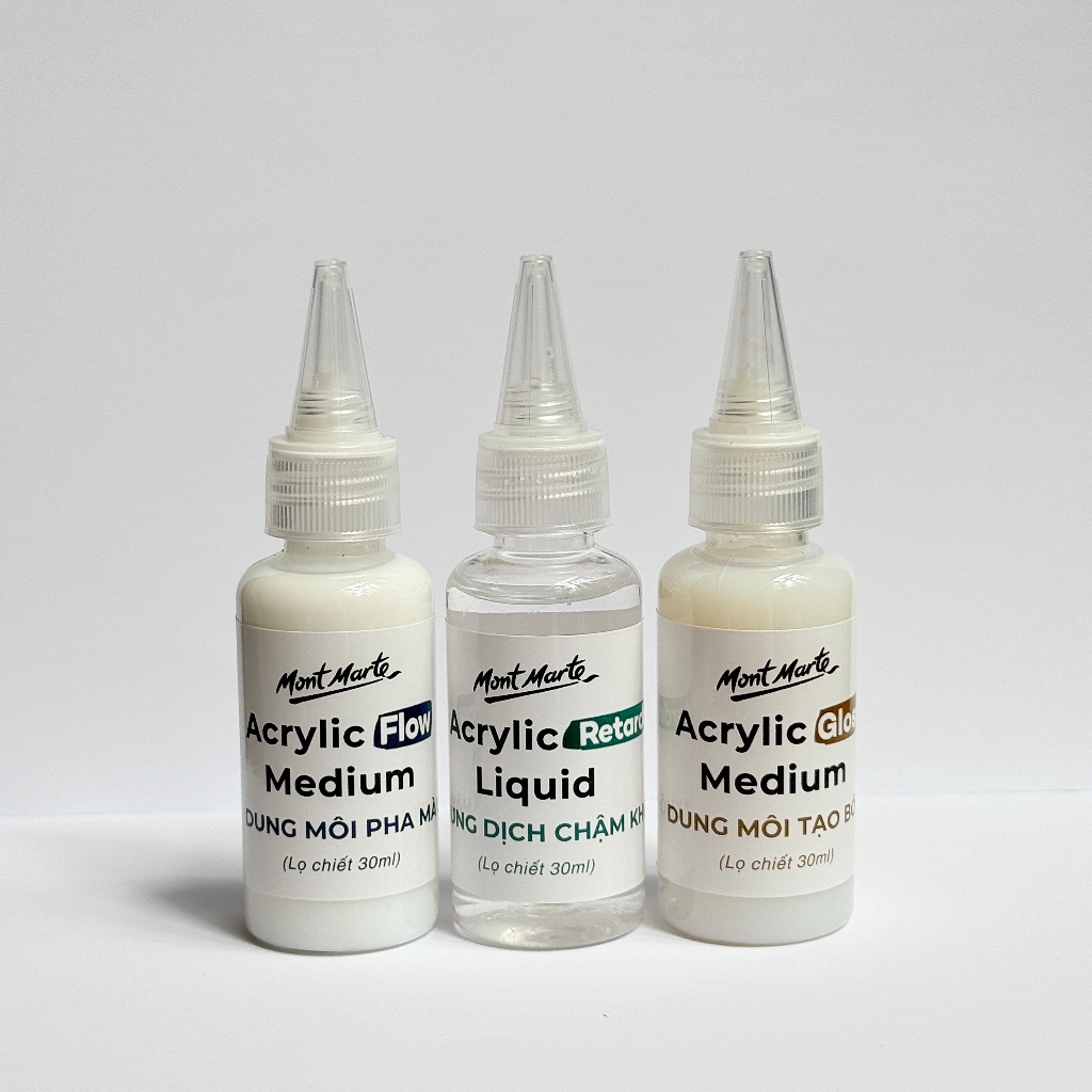 Dung Môi Pha Màu Acrylic Mont Marte COCI Dung Dịch Pha Loãng Sơn Bóng Chậm Khô Chống Đông 10ml