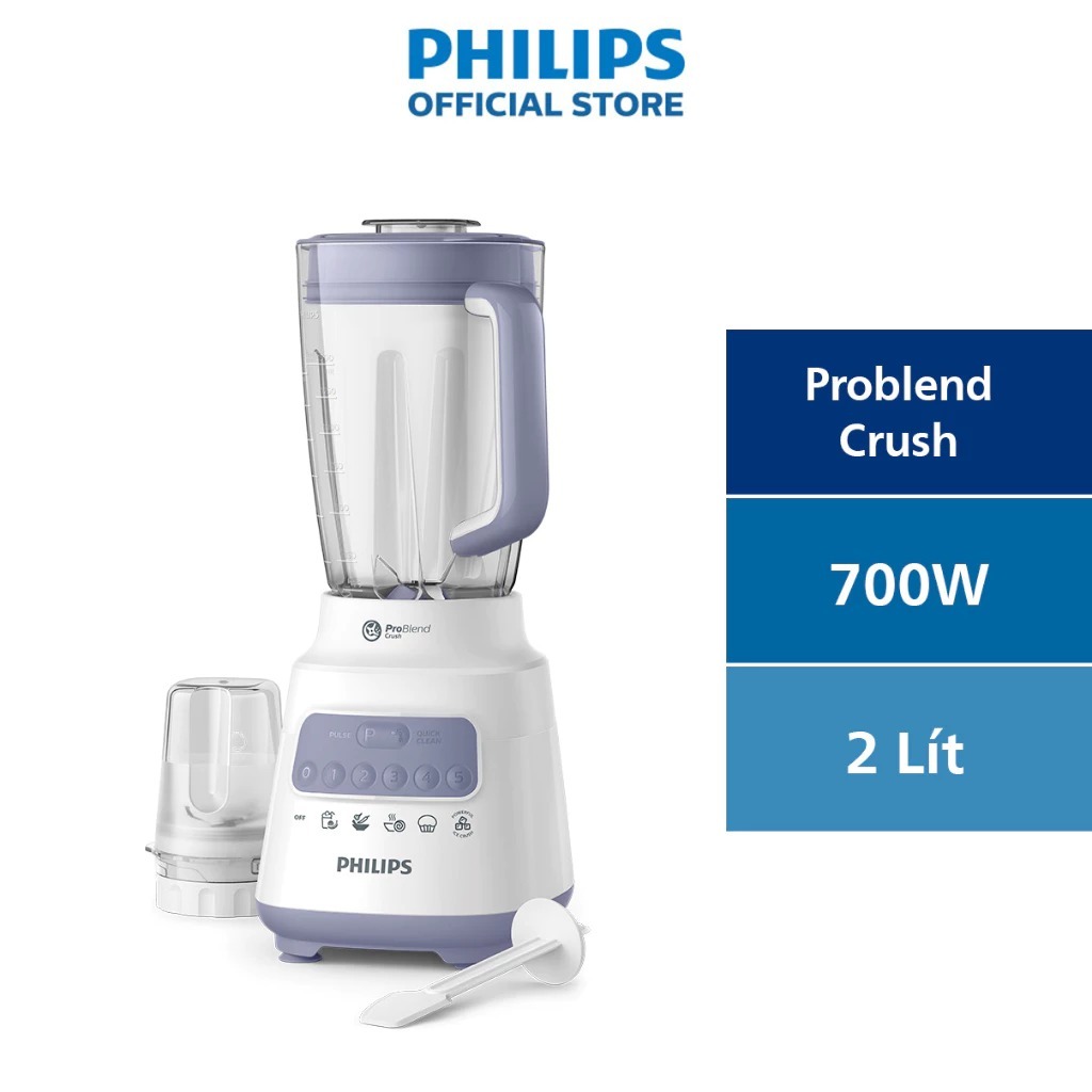 Máy xay sinh tố PHILIPS HR2221/00 HR2222/00 HR2223/00 700W - Hàng Chính Hãng -  Bảo hành 24 Tháng