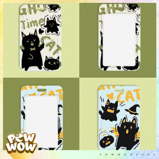 Bao Đựng Thẻ Nhân Viên Nhựa ABS Phong Cách Nhân Vật Hoạt Hình Black Cat Ghost Mèo Đáng Yêu Cute
