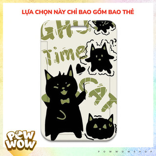 Bao Đựng Thẻ Nhân Viên Nhựa ABS Phong Cách Nhân Vật Hoạt Hình Black Cat Ghost Mèo Đáng Yêu Cute