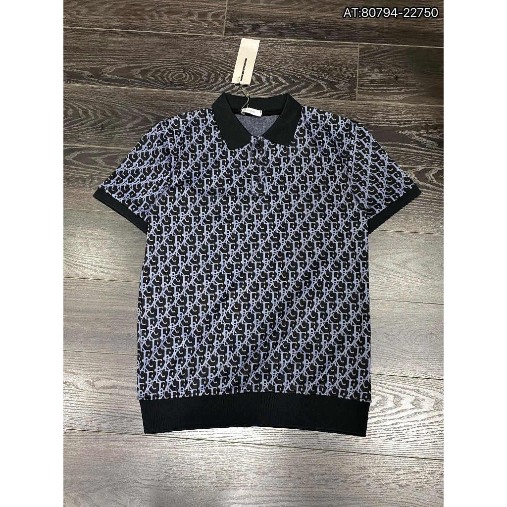 ÁO polo nam cổ tròn họa tiết tay ngắn phong cách trẻ trung chuẩn from