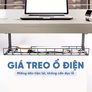 Giá đỡ gắn tường, bàn đa năng treo ổ cắm điện, dây điện, thiết bị máy tính không cần khoan đục, decor phòng làm việc