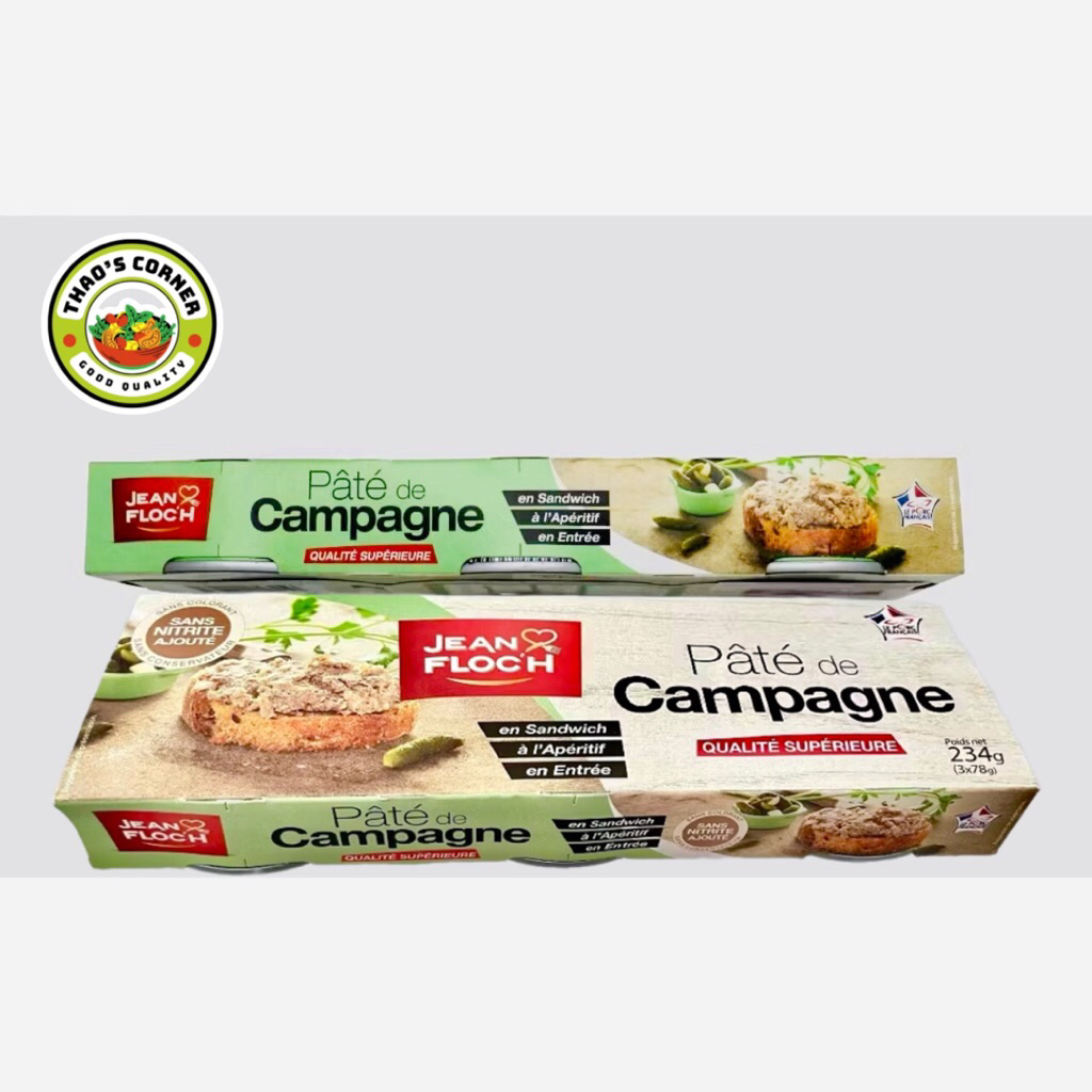 [Date 2028] PATE CAMPAGNE/FOIE (78gx3) JEAN FLOC’H 234g