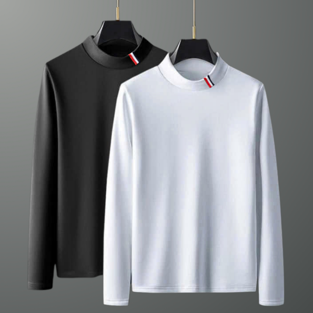 Áo thun nam tay dài, áo giữ nhiệt thể thao nam vải thun co giãn giữ ấm, màu sắc trẻ trung năng động