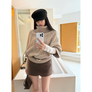 •𝙆𝙞𝙣𝙜𝙨𝙝𝙤𝙥𝙗𝙚𝙖𝙪𝙩𝙮•Áo Len Rơi Thừng Cổ Lọ QC