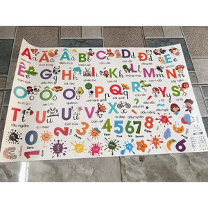 Decal Dán Tường mẫu Bảng chữ cái tiếng Việt sẵn keo, decor phòng cho bé