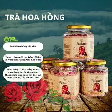 🌸 Trà Hoa Hồng - Trà Hoa Cúc thiên nhiên không hoá chất 🌸 giúp đẹp da đẹp dáng, hỗ trợ tiêu hoá, ngủ ngon CÔ BA MĂNG ĐEN