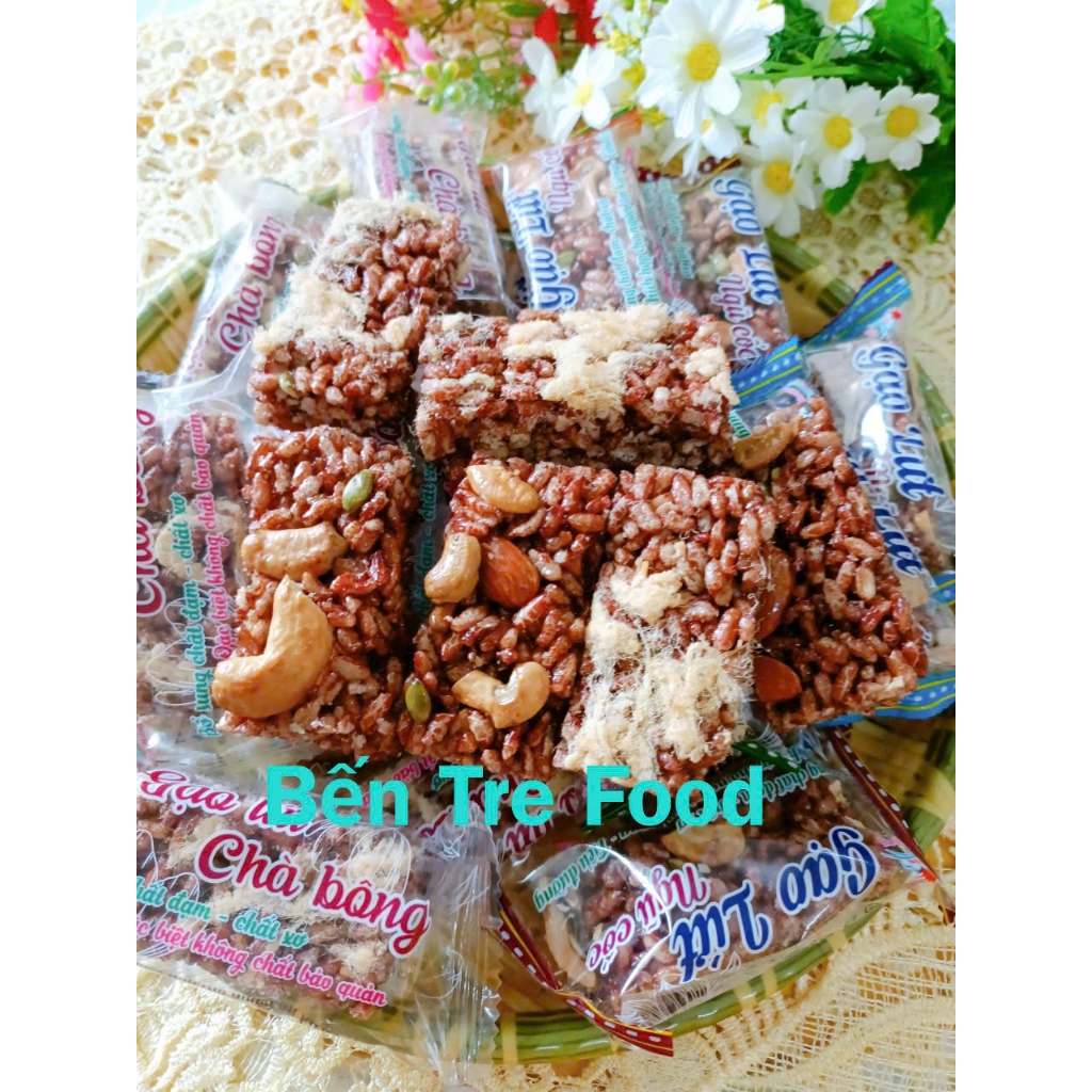 Thanh Gạo Lứt mix hạt chà bông ăn kiêng tốt cho sức khỏe