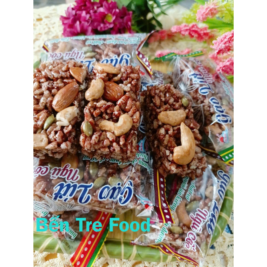 Thanh Gạo Lứt mix hạt chà bông ăn kiêng tốt cho sức khỏe