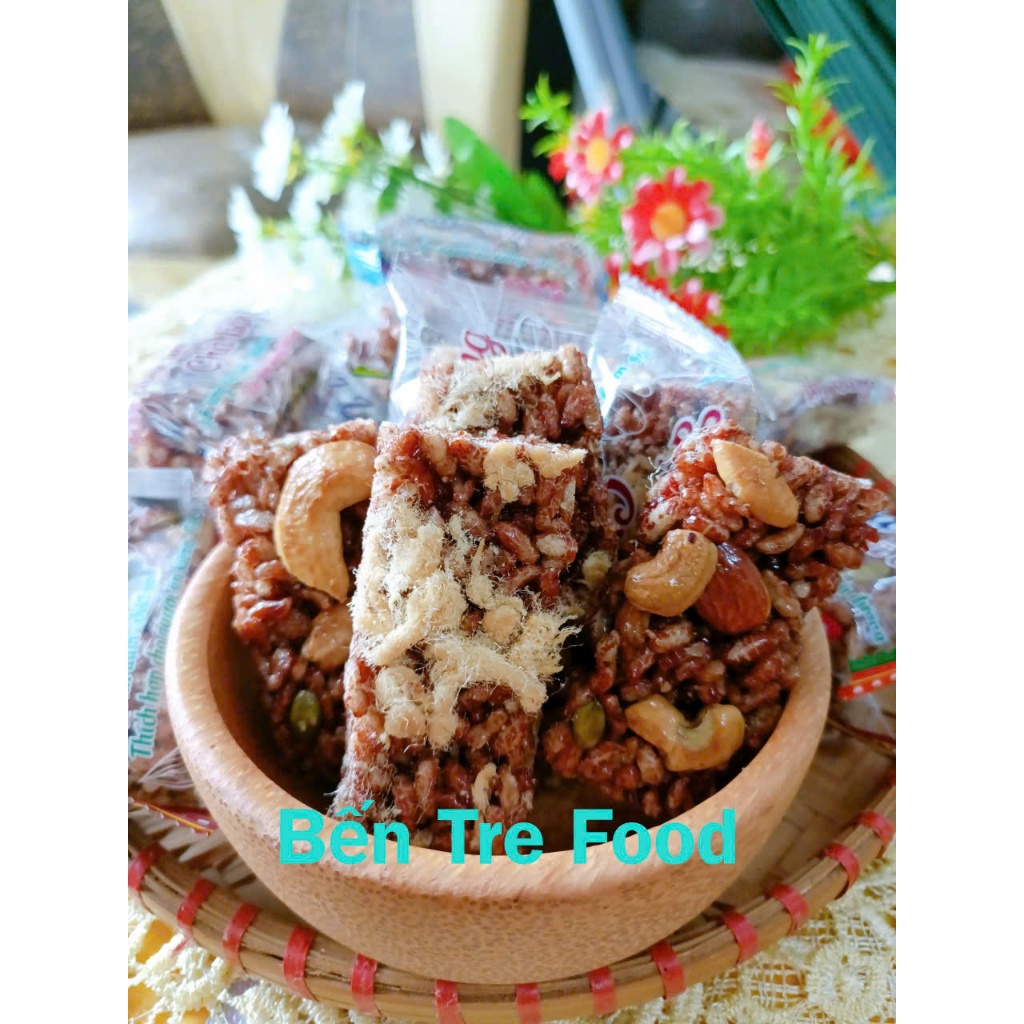 Thanh Gạo Lứt mix hạt chà bông ăn kiêng tốt cho sức khỏe