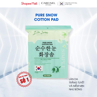 234 miếng Bông tẩy trang cotton Hàn Quốc mềm mịn, thân thiện làn da Dr.Sera Pure Snow Cotton Pad
