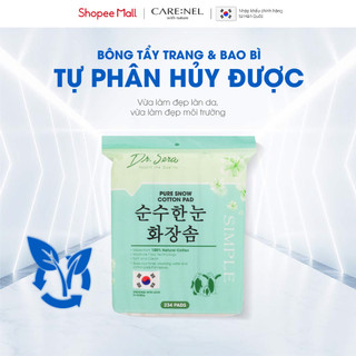 234 miếng Bông tẩy trang cotton Hàn Quốc mềm mịn, thân thiện làn da Dr.Sera Pure Snow Cotton Pad