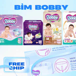 Tã Bỉm quần Bobby Ultra+ / Bobby Premium / Bobby Organic / tã đêm Bobby Sleep Well cao cấp đủ size cho bé M L XL 2XL 3XL