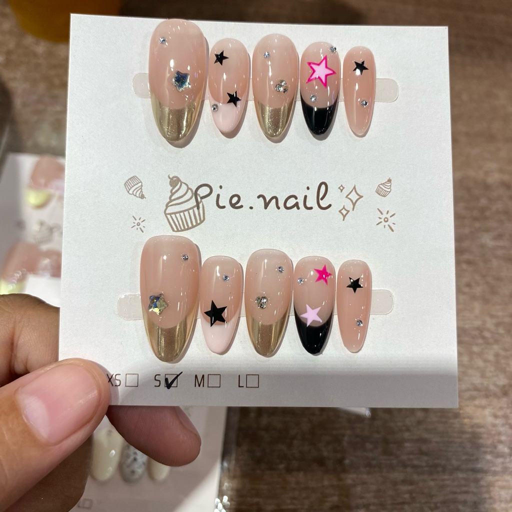 414. nailbox thạch nude fen, sticker sao
