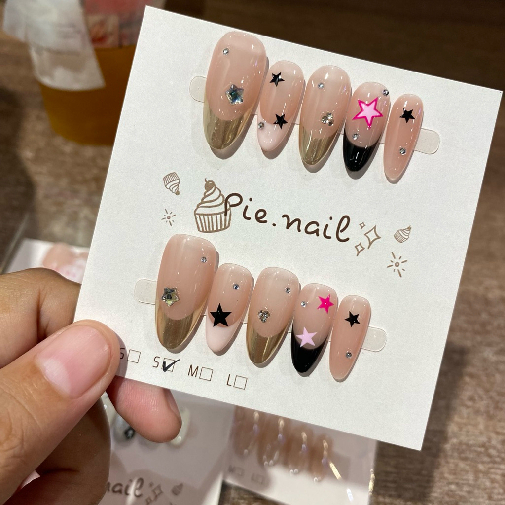 414. nailbox thạch nude fen, sticker sao