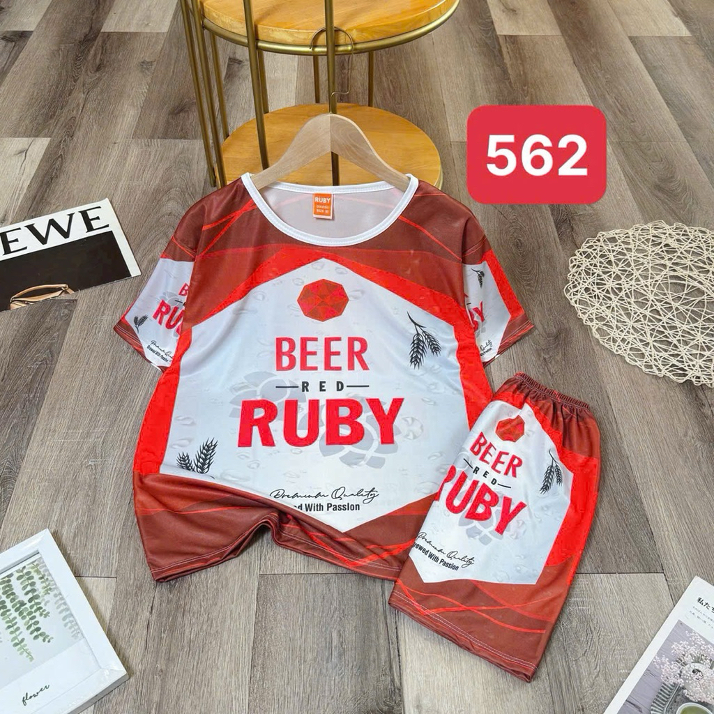 ( 7-75kg ) Đồ thun lanh in hình Bia HUDA , LARUE, RUBY ..