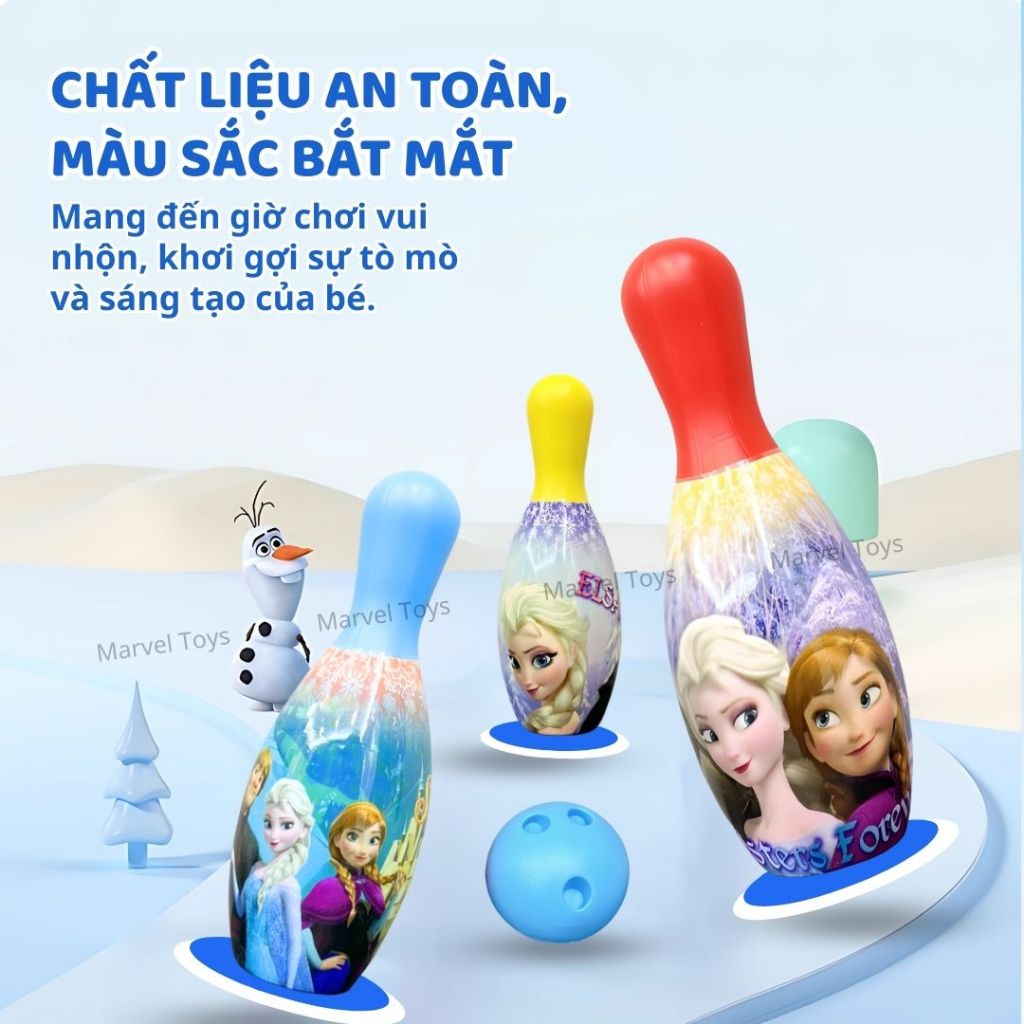 Đồ Chơi Bowling Cho Bé Mesuca Marvel Disney Bộ Bowling Mini Vận Động Trong Nhà Cho Bé 3 Tuổi+