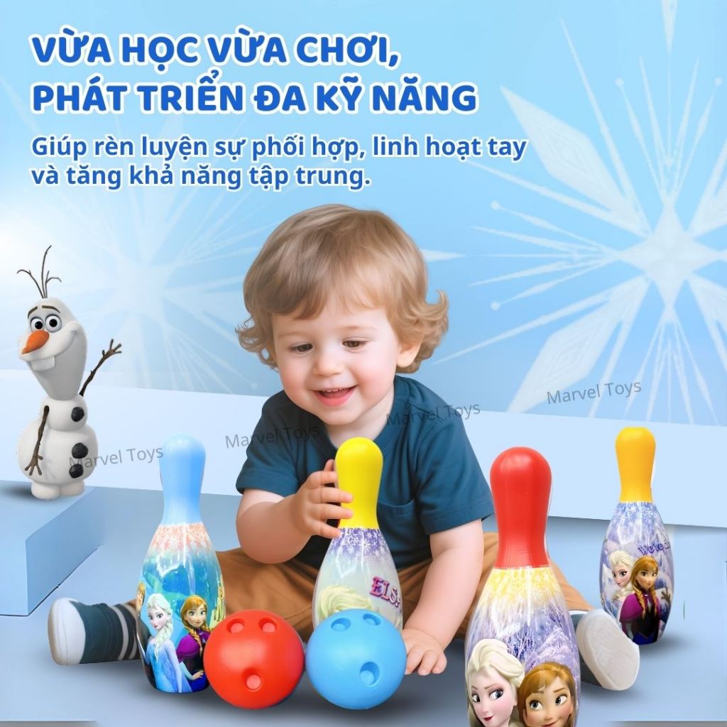 Đồ Chơi Bowling Cho Bé Mesuca Marvel Disney Bộ Bowling Mini Vận Động Trong Nhà Cho Bé 3 Tuổi+