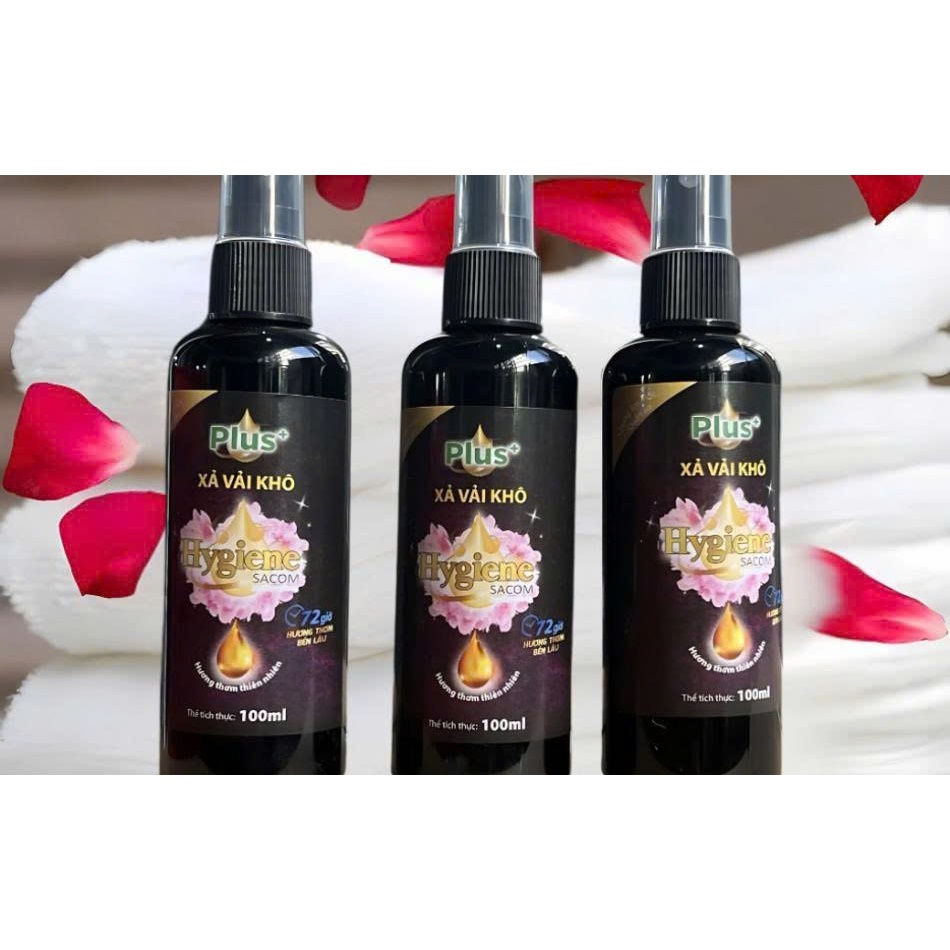 Combo 2 Nước xả vải khô Hygiene Sacom Plus+ dung tích 100ml dạng chai xịt